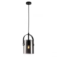 Lampy sufitowe - Italux Loftowa LAMPA wisząca NANESMA PND-32453-1-GD-AMB szklany zwis do salonu złoty PND-32453-1-GD-AMB - miniaturka - grafika 1