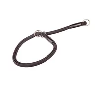 Obroże dla psów - Dingo obroża zaciagana z linki "Snake&quot 1,2 cm dł 55 cm czarna 10426 - miniaturka - grafika 1