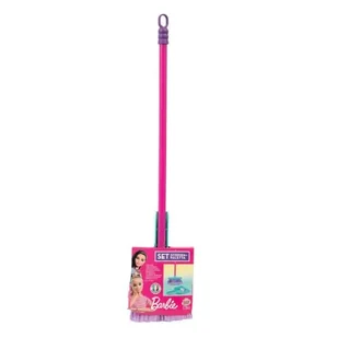 Grandi Giochi - Zestaw do czyszczenia Barbie z miotłą, łopatką, biczem, wiadrem i mocio - BAR48000 - Zabawki AGD - miniaturka - grafika 1