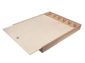 Ołówki - LYRA L9671441 drewniane pudełko (puste) z miejscem na 12 x 12 długopisów, pędzli, ołówki itp. pudełko do przechowywania długopisów, pojemnik na pędzle, pojemnik na długopisy - miniaturka - grafika 1