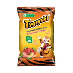 TBM SNACKS Chrupki kukurydziane Tygryski o smaku truskawkowym 70 g - Przekąski dla dzieci - miniaturka - grafika 1