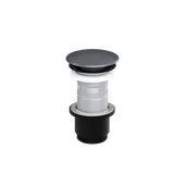 Korki do umywalek - Excellent Korek klik-klak umywalkowo-bidetowy czarny mat, grafit mat - miniaturka - grafika 1