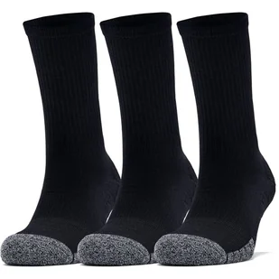 Skarpety męskie UNDER ARMOUR Czarne Heatgear Crew 3-pak - Skarpetki damskie - miniaturka - grafika 1