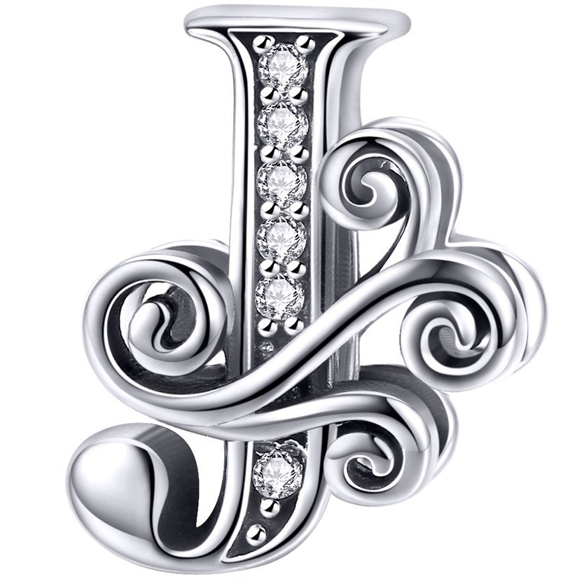 CHARMS Literka J pr 925 srebro zawieszka wisiorek