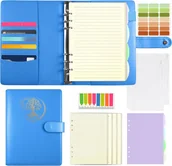 Planery - Segregator A5 180 Stron 100 G/M² Dziennik Skórzany Planer Kieszenie - miniaturka - grafika 1