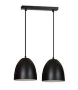 Lampy sufitowe - Emibig Lenox lampa wisząca 2-punktowa czarna/biała 391/2 391/2 - miniaturka - grafika 1