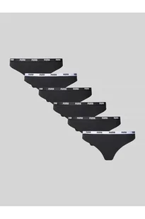 Stringi z elastycznym pasem z logo w zestawie 6 szt. - Puma - Majtki damskie - miniaturka - grafika 1