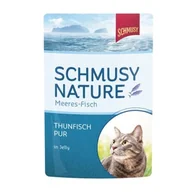 Mokra karma dla kotów - Schmusy Nature Sea Fresh mokra karma dla kota Adult w galaretce Czysty tuńczyk 48x100 g - miniaturka - grafika 1