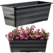 Donice - Doniczka balkonowa Cati 40 cm, antracyt - miniaturka - grafika 1