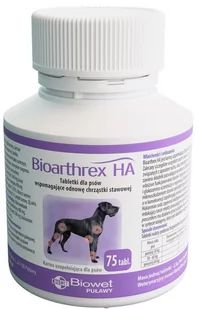 Bioarthrex HA 75 tabletek na stawy i kości 17064-uniw - Suplementy i witaminy dla psów - miniaturka - grafika 1