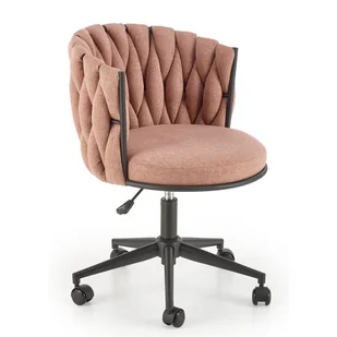 Różowy nowoczesny fotel obrotowy H4-K98 - Fotele Różowy nowoczesny fotel obrotowy H4-K98 - Fotele - miniaturka - grafika 1