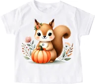 Koszulki dla dziewczynek - koszulka na dzień dyni DYNIA54 - miniaturka - grafika 1