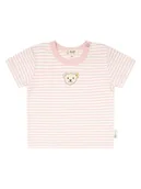 Kaftaniki dla niemowląt - Steiff Koszulka w kolorze jasnoróżowo-kremowym - miniaturka - grafika 1
