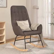 Fotele - Lumarko Fotel bujany, ciemnoszary, tapicerowany tkaniną! - miniaturka - grafika 1