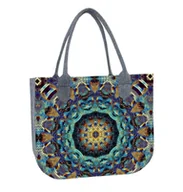 Torebki damskie - Duża Damska Torba Filcowa na ramię z motywem mozaiki Lady Barcelona - miniaturka - grafika 1