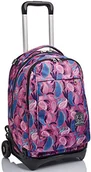 Plecaki - Wózek Invicta New Tech, Paisley, Różowy, 3 w 1, Odpinany Wózek do Plecaka, Szkoły i Podróży - miniaturka - grafika 1