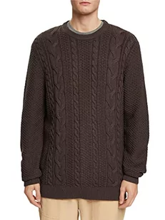 ESPRIT Sweter męski, 204/Dark Brown 5, XXL - Swetry męskie - miniaturka - grafika 1