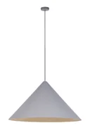 Lampy sufitowe - Vesuvio szary/złoty M 3xE27 kompozyt minelany, stal lakierowana - miniaturka - grafika 1