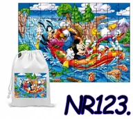 Puzzle - PUZZLE 110 EL.UKŁADANKA PREZENT MYSZKA MIKI MINI + WORECZEK Z NADRUKIEM - miniaturka - grafika 1
