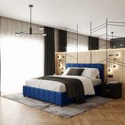 Łóżka - Łóżko tapicerowane 120x200 LEA z pojemnikiem na pościel kolor do wyboru [P] - miniaturka - grafika 1