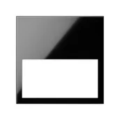 Klawisze i ramki - Kontakt Simon Ramka pojedyncza mininal SIMON 100 czarny połysk - miniaturka - grafika 1