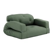 Sofy i kanapy - Sofa rozkładana z zielonym obiciem Karup Design Hippo Olive Green - miniaturka - grafika 1