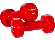 Hantle i ciężarki - Movit Zestaw 2 x Hantle winylowe 3 kg - miniaturka - grafika 1