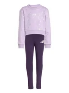 Legginsy - adidas Komplet bluza i legginsy Little Girls Everyday Glam JW2421 Fioletowy Regular Fit - miniaturka - grafika 1