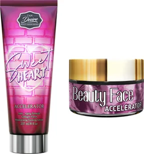 Tan Desire Tan Desire Sweet Heart + Słoiczek Beauty Face - Balsamy i kremy do opalania - miniaturka - grafika 1