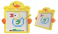 Zabawki interaktywne dla dzieci - MAGNETYCZNA TABLICA MOZAIKA UKŁADANKA MONTESSORI DLA DZIECI KACZUSZKA - miniaturka - grafika 1