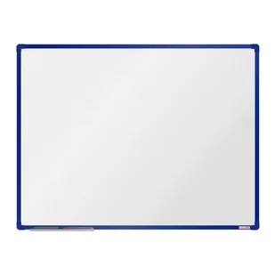 boardOK Biała magnetyczna tablica boardOK, 120 x 90 cm, niebieska rama VOK120090-1200 - Tablice i flipcharty - miniaturka - grafika 1