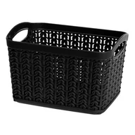 Pudła i pojemniki do przechowywania - Koszyk prostokątny S 1,5 l WILLOW czarny - miniaturka - grafika 1
