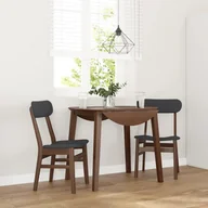 Krzesła - vidaXL Krzesła do jadalni z poduszkami 2 szt. lite drewno gumowe - miniaturka - grafika 1