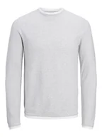 Swetry męskie - Jack & Jones Sweter w kolorze jasnoszarym - miniaturka - grafika 1