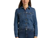 Kurtki damskie - Lee Rider Jacket Damska Kurtka Jeansowa Mid Stone L54Mjlvk-Xs - miniaturka - grafika 1