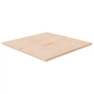 Kwadratowy blat do stolika, 80x80x2,5 cm, surowe drewno dębowe - Blaty meblowe i parapety okienne - miniaturka - grafika 1