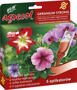 Agrecol Odżywka Geranium strong 5x30ml - Nawozy ogrodnicze - miniaturka - grafika 1