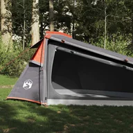 Namioty i tipi dla dzieci - The Living Store Namiot turystyczny - 2-os. - szaro-pomarańczowy - wodoszczelny - Namiot - miniaturka - grafika 1