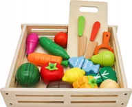 Zabawy w naśladowanie dorosłych - Drewniane warzywa i owoce Bezpieczne zakupy! Szybka wysyłka! oryginalne, zaplombowane pudełko! - miniaturka - grafika 1