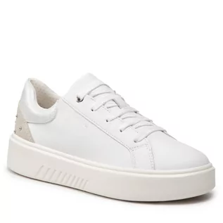 Sneakersy damskie - Geox Sneakersy D Nhenbus D168DA 085BN C0007 White/Silver - grafika 1