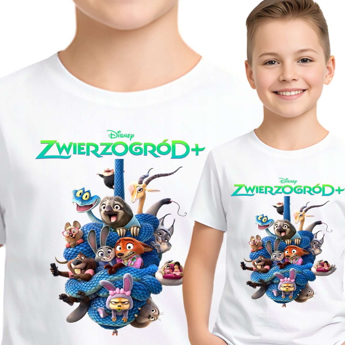 Zwierzogród Koszulka Dziecięca Zootopia T-Shirt Nick Judy 104 P399