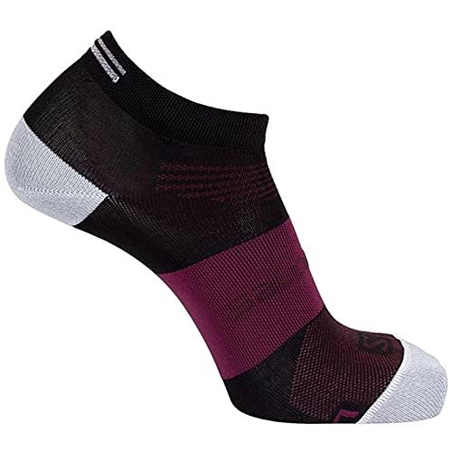 Salomon Skarpety unisex SONIC PRO kurtka muszelkowa, czarny/fioletowo-wino, S