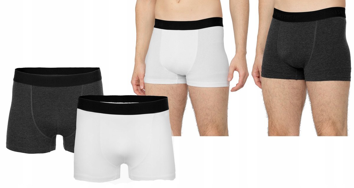 MĘSKIE BOKSERKI 4F H4L22 BIM350 2-PACK 92S XL