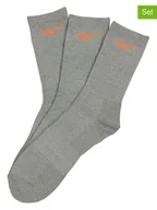 Skarpetki męskie - Mizuno Skarpety sportowe (3 pary) w kolorze szarym - miniaturka - grafika 1