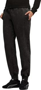 Spodnie damskie Puma ESS Elevated Comfort Wash Sweatpants czarne 688104 01 M - Spodnie sportowe damskie - miniaturka - grafika 1