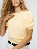 Swetry damskie - Reserved - Sweter z aplikacjami - jasnożółty - miniaturka - grafika 1