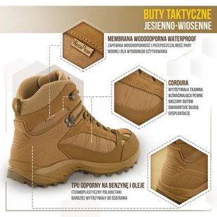 M-Tac - Buty taktyczne jesienno-zimowe - Coyote -1JJ143/8TPLV - Odzież taktyczna i umundurowanie - miniaturka - grafika 3