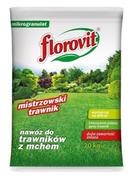 Nawozy ogrodnicze - Florovit Nawóz granulowany do trawników z mchem worek 20 kg - miniaturka - grafika 1