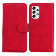 Etui i futerały do telefonów - Do Samsung Galaxy A53 5G Skin Feel Pure Color Skórzane etui na telefon z klapką Czerwony - miniaturka - grafika 1