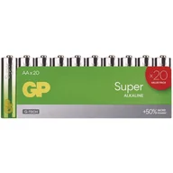 Baterie i akcesoria - Baterie alkaliczne GP Super AA (LR6, 20 ks - miniaturka - grafika 1
